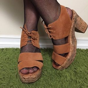 Jeffrey Campbell Franklin suede platform sandals